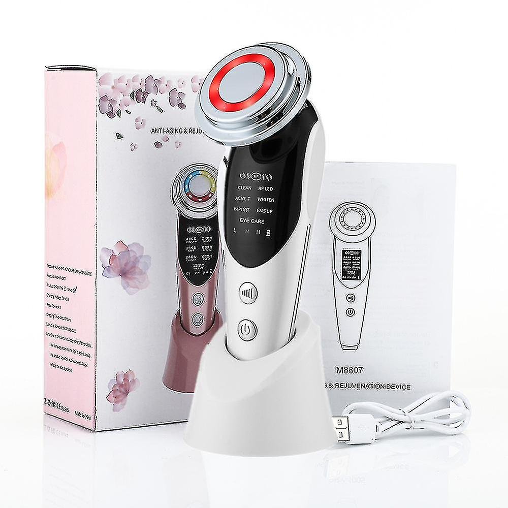 7 in 1 Face Lift Devices EMS RF Microcurrent Skin Rejuvenation Device - Round Shape