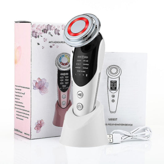 7 in 1 Face Lift Devices EMS RF Microcurrent Skin Rejuvenation Device - Round Shape
