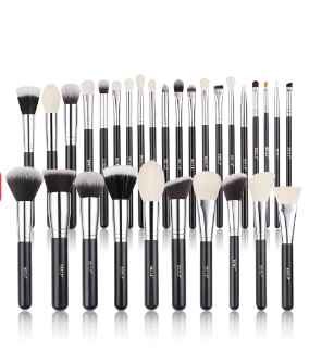 BEILI Black Makeup brushes set Professional Natural goat hair
