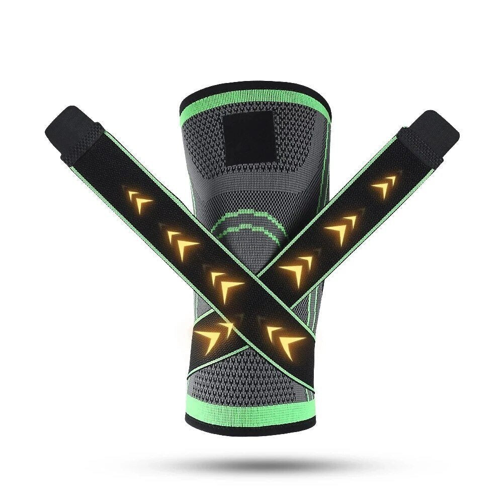 Knee Pads Braces for Arthritis Joints Support Protector Fitness Compression Sleeve - XL