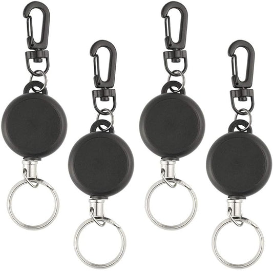 Telescopic key chain - black