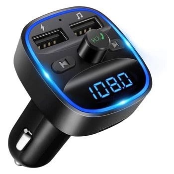 Bluetooth 5.0 FM USB Transmitter Handsfree Car