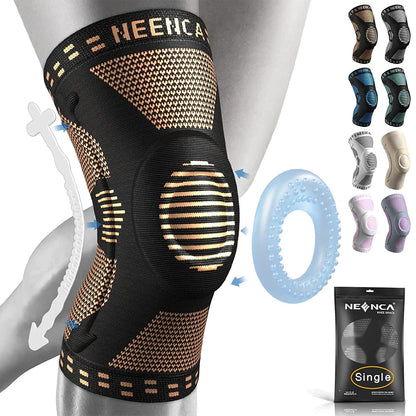 Knee Brace Knee Support with Gel Pad &Side Stabilizers