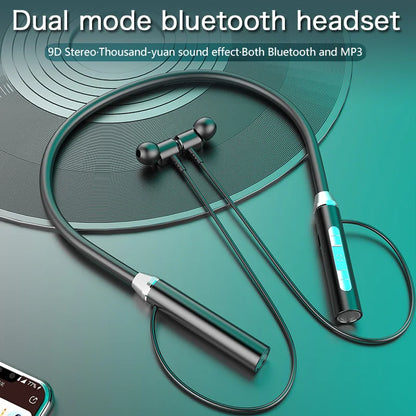 Wireless Headphone Fone Bluetooth 5.0 Neckband Earphones Silicone Hifi Stereo Sports Headset Halter Waterproof Magnetic Earbuds