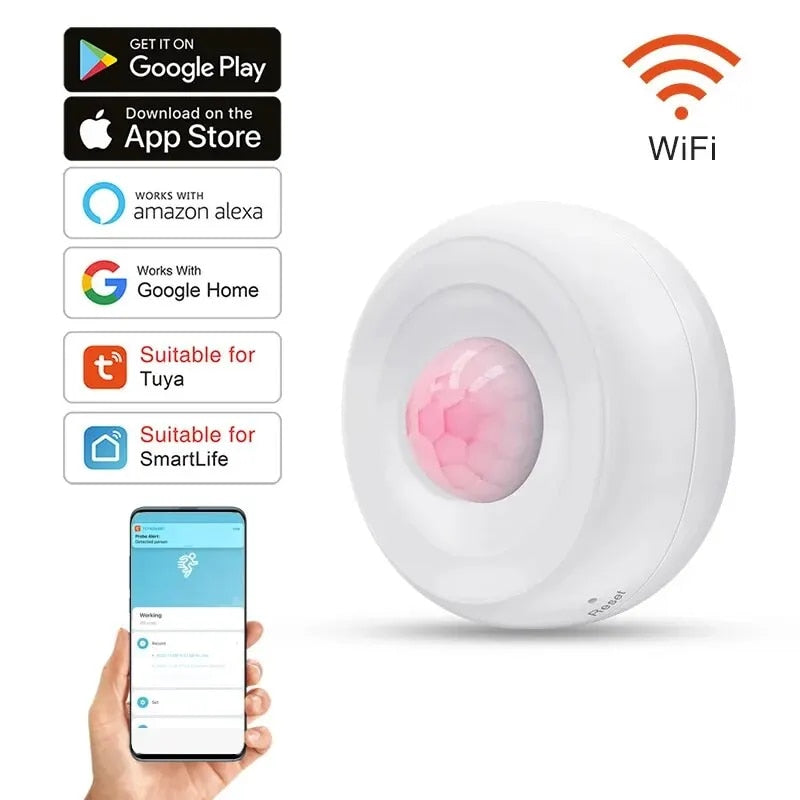 WiFi Smart PIR Motion Detection Sensor