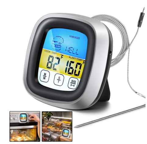 Digital Kitchen Thermometer Probe Touch Screen