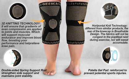 Knee Brace Knee Support with Gel Pad &Side Stabilizers